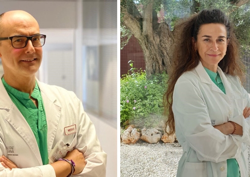 Rafael Carrasco y Eva Baró, doctores Hospitales Universitarios de Torrevieja y Vinalopó.